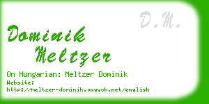 dominik meltzer business card